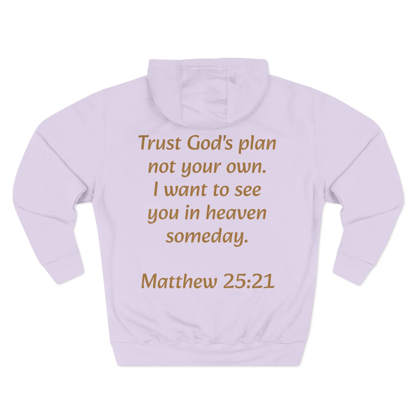 Faith Hoodie — "Reppin' 4 Christ" Crosses with Matthew 25:21 Back Print
