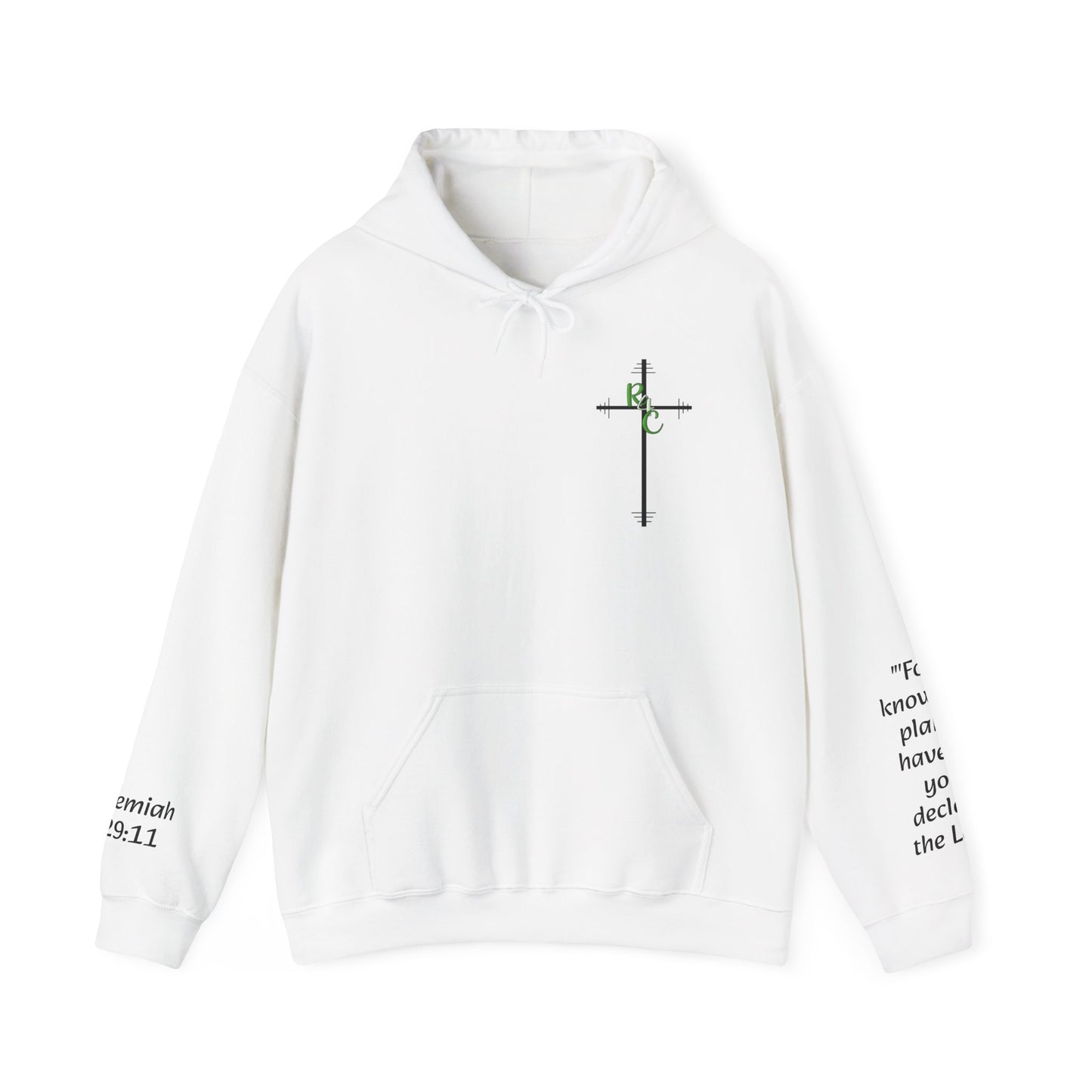 Unisex Heavy Blend™ Hooded Sweatshirt w/ Jeremiah 29:11
