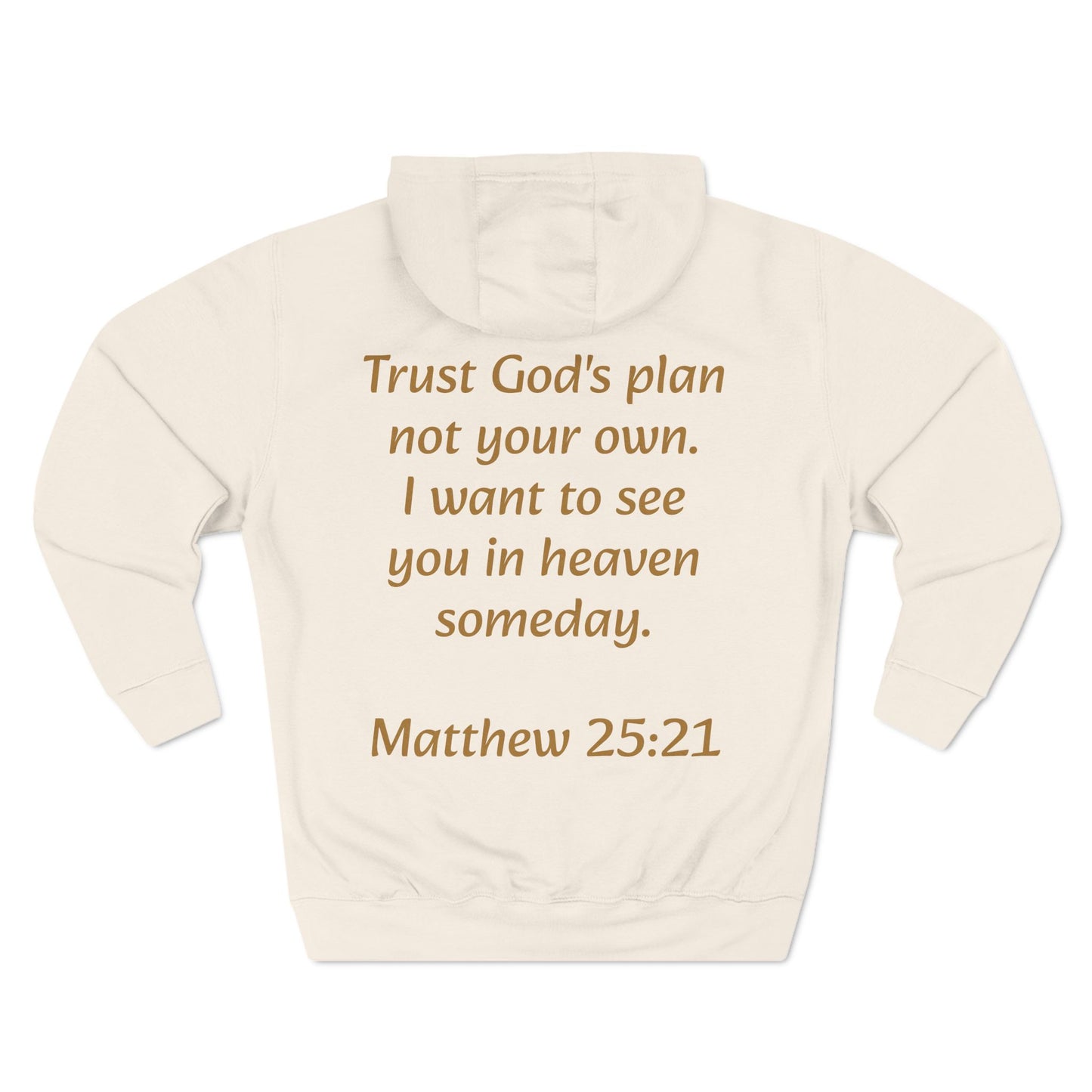 Faith Hoodie — "Reppin' 4 Christ" Crosses with Matthew 25:21 Back Print