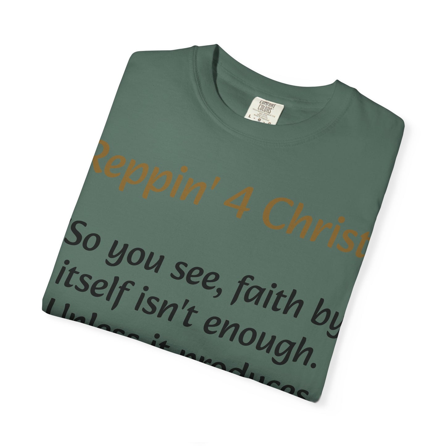 Customizable Reppin' 4 Christ T-Shirt — Verse, Faith & Works Christian Tee