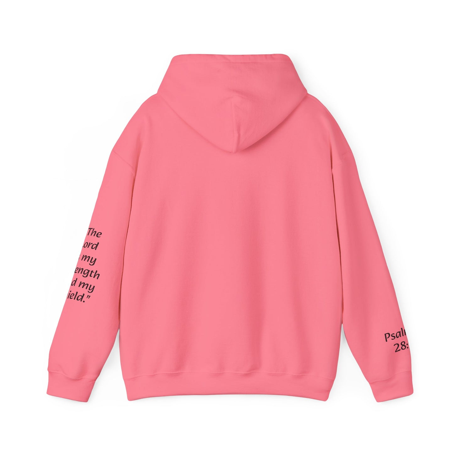 Unisex Heavy Blend™ Hooded Sweatshirt w/ Psalms 28:7