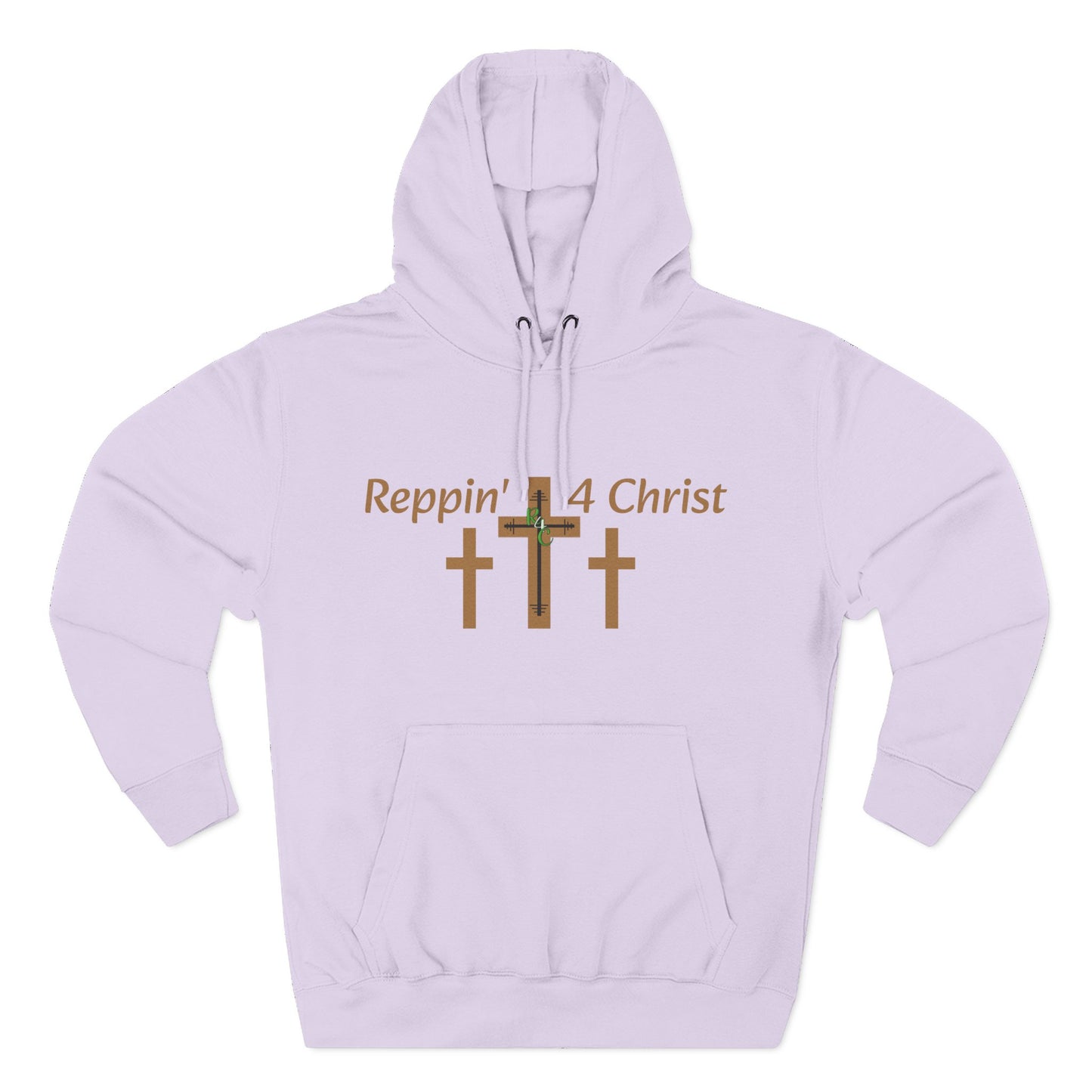 Faith Hoodie — "Reppin' 4 Christ" Crosses with Matthew 25:21 Back Print
