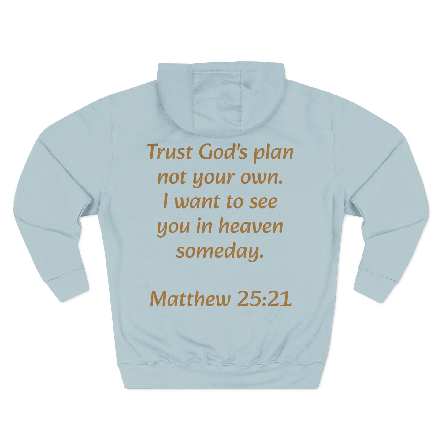 Faith Hoodie — "Reppin' 4 Christ" Crosses with Matthew 25:21 Back Print