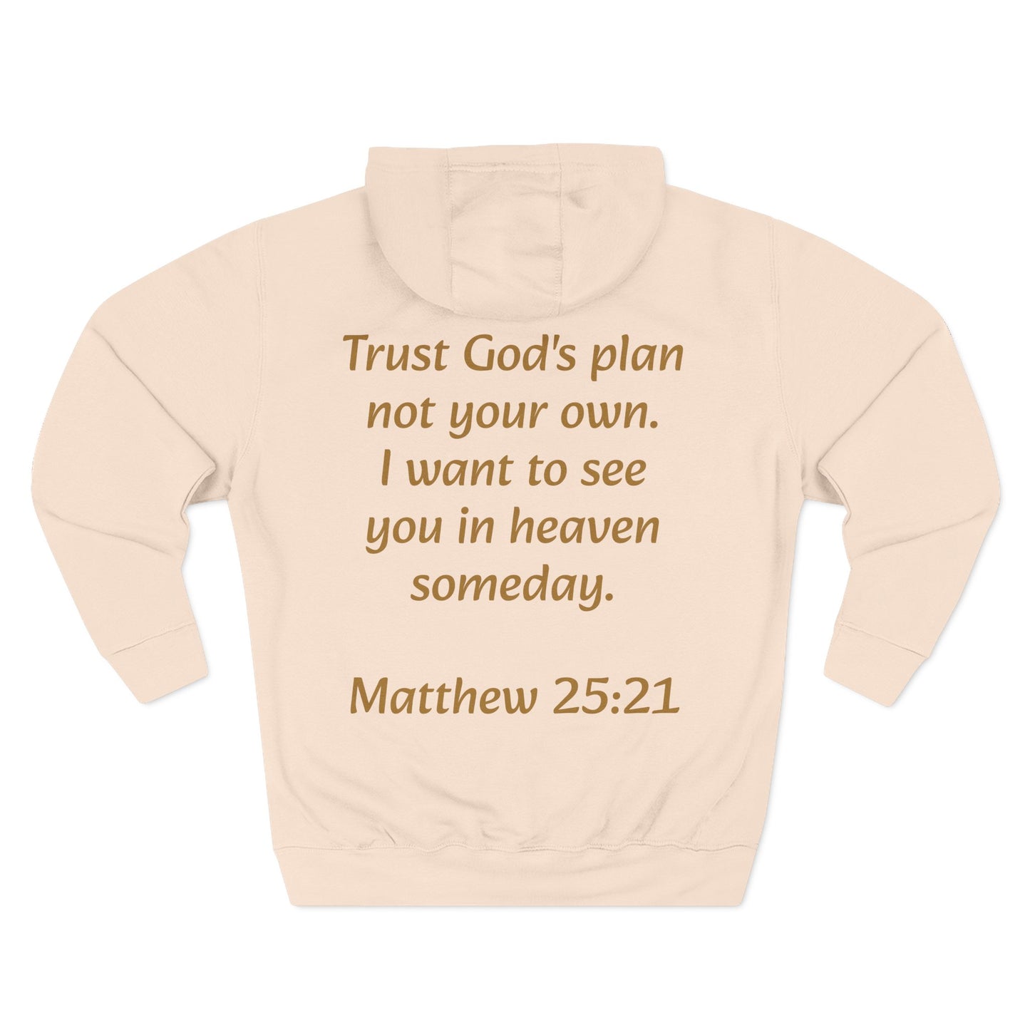 Faith Hoodie — "Reppin' 4 Christ" Crosses with Matthew 25:21 Back Print
