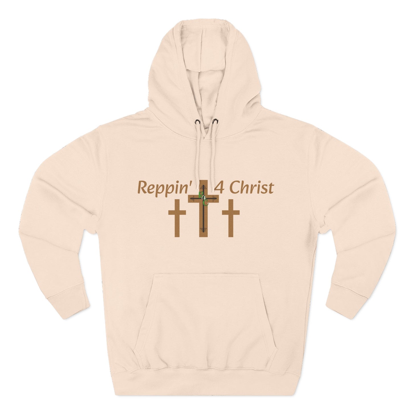 Faith Hoodie — "Reppin' 4 Christ" Crosses with Matthew 25:21 Back Print