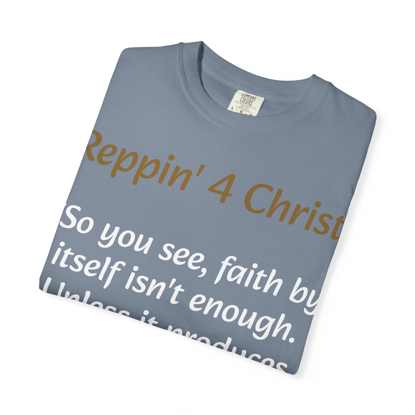 Customizable Reppin' 4 Christ T-Shirt — Verse, Faith & Works Christian Tee