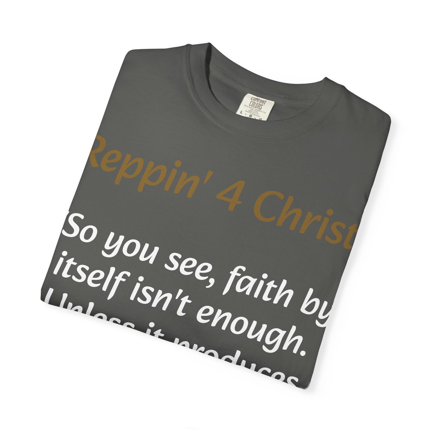 Customizable Reppin' 4 Christ T-Shirt — Verse, Faith & Works Christian Tee