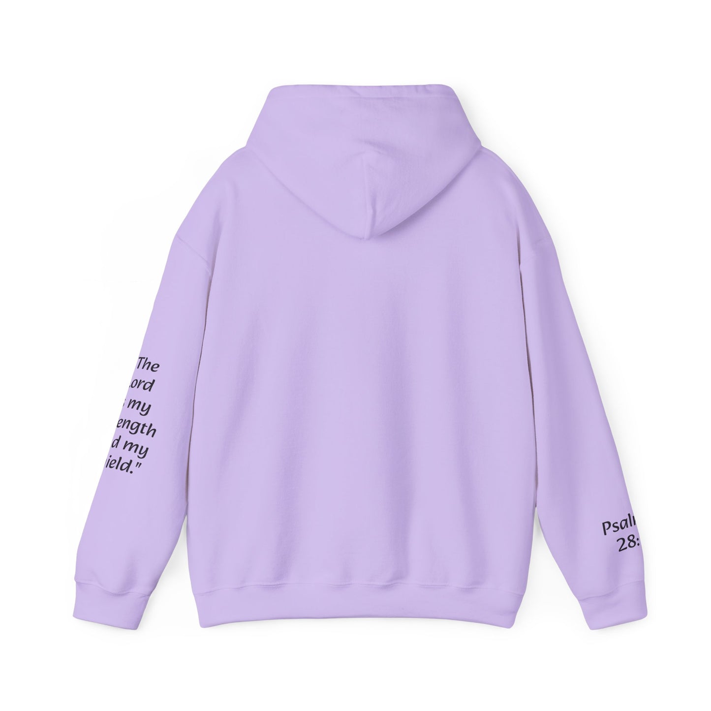 Unisex Heavy Blend™ Hooded Sweatshirt w/ Psalms 28:7