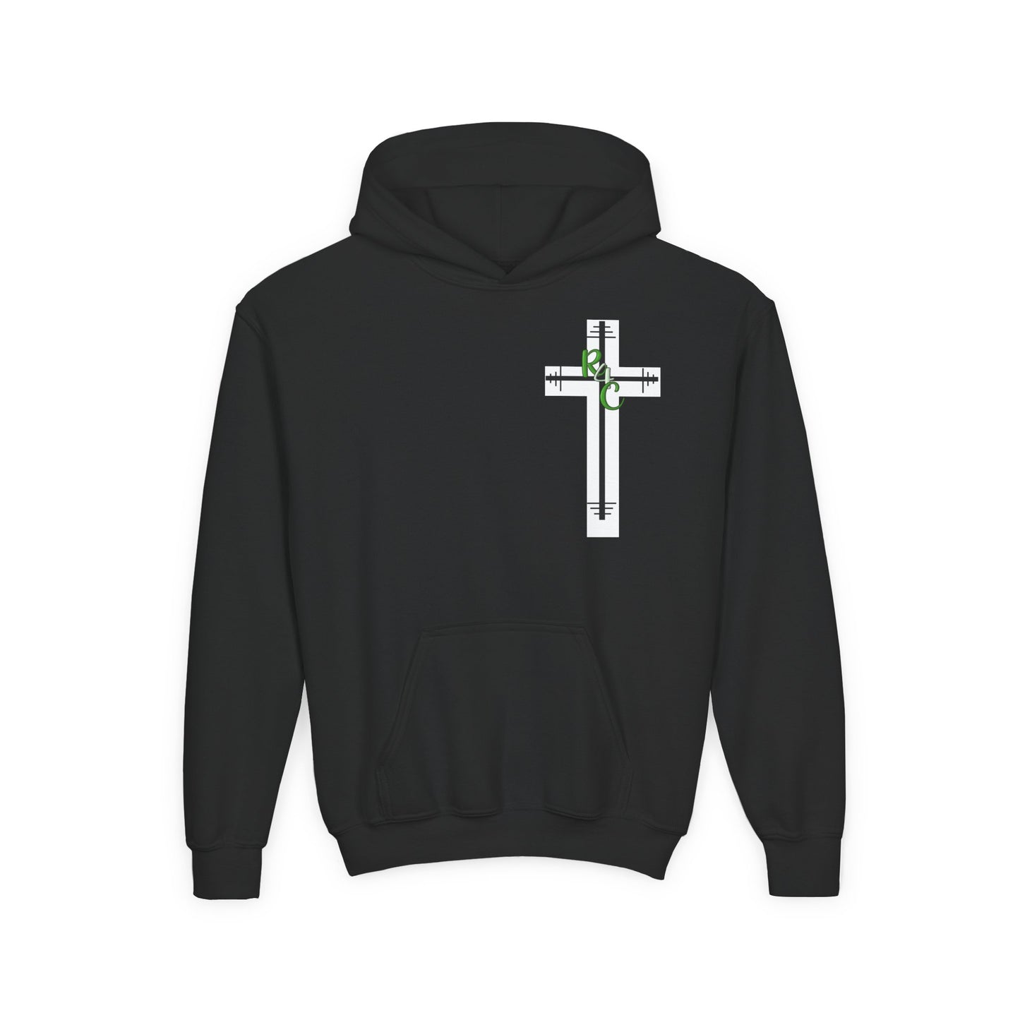 Christian Youth Hooded Sweatshirt, Faith Apparel, Gift for Teens, Inspirational Hoodie, Psalms 28:7 Sweatshirt, Religious Clothing