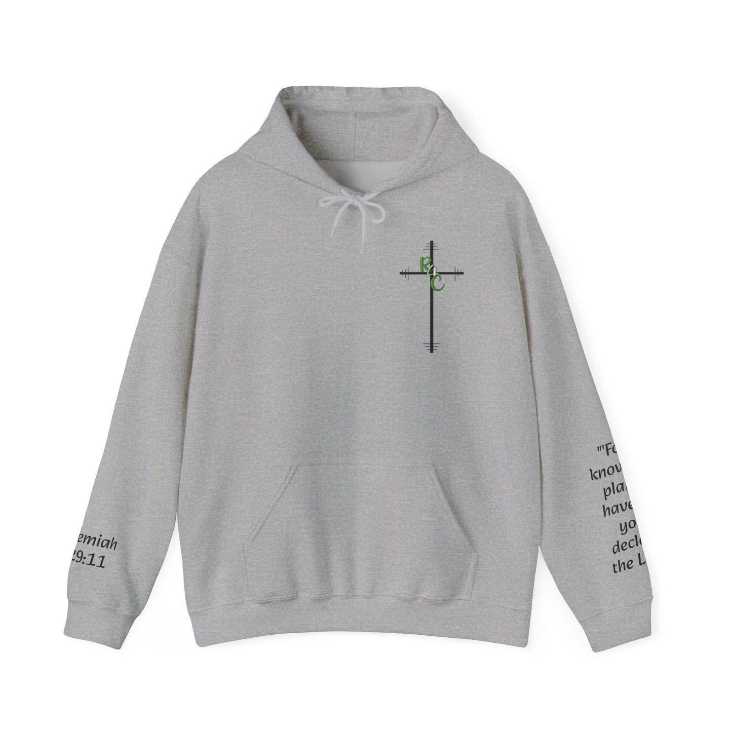 Unisex Heavy Blend™ Hooded Sweatshirt w/ Jeremiah 29:11