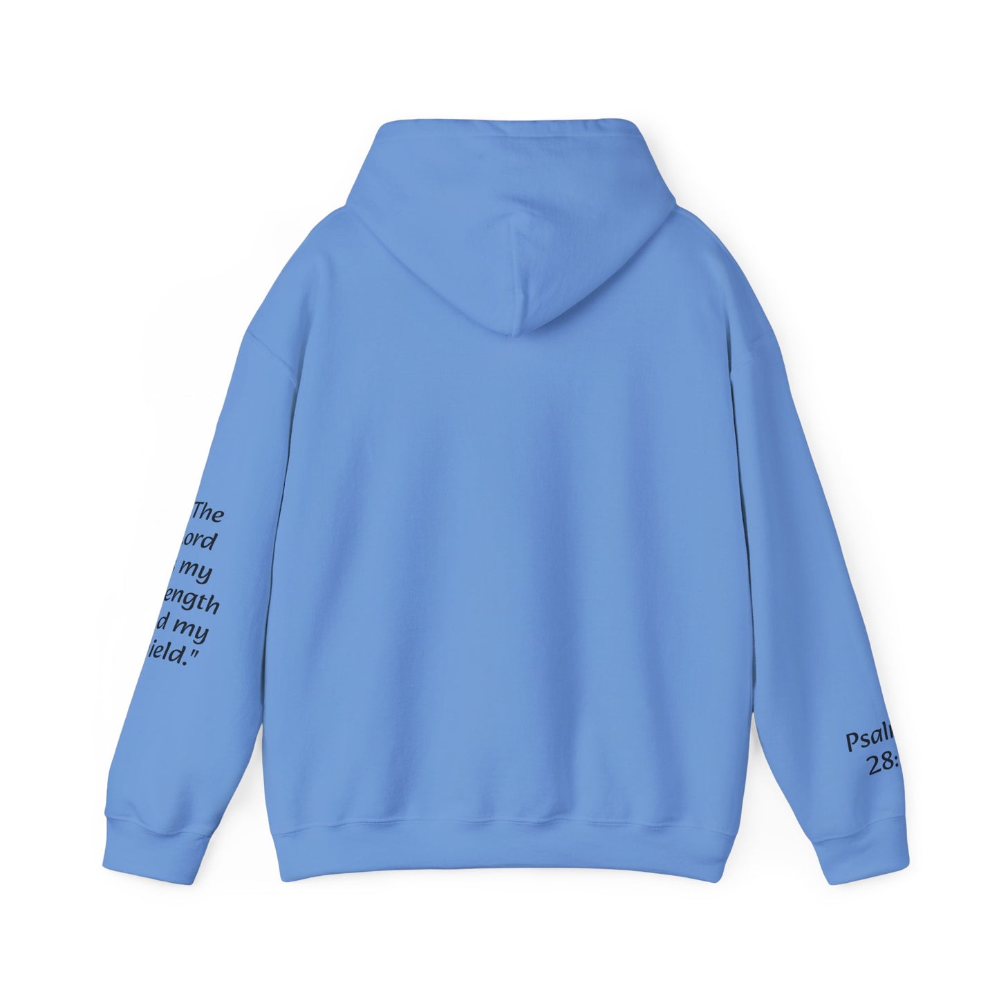 Unisex Heavy Blend™ Hooded Sweatshirt w/ Psalms 28:7