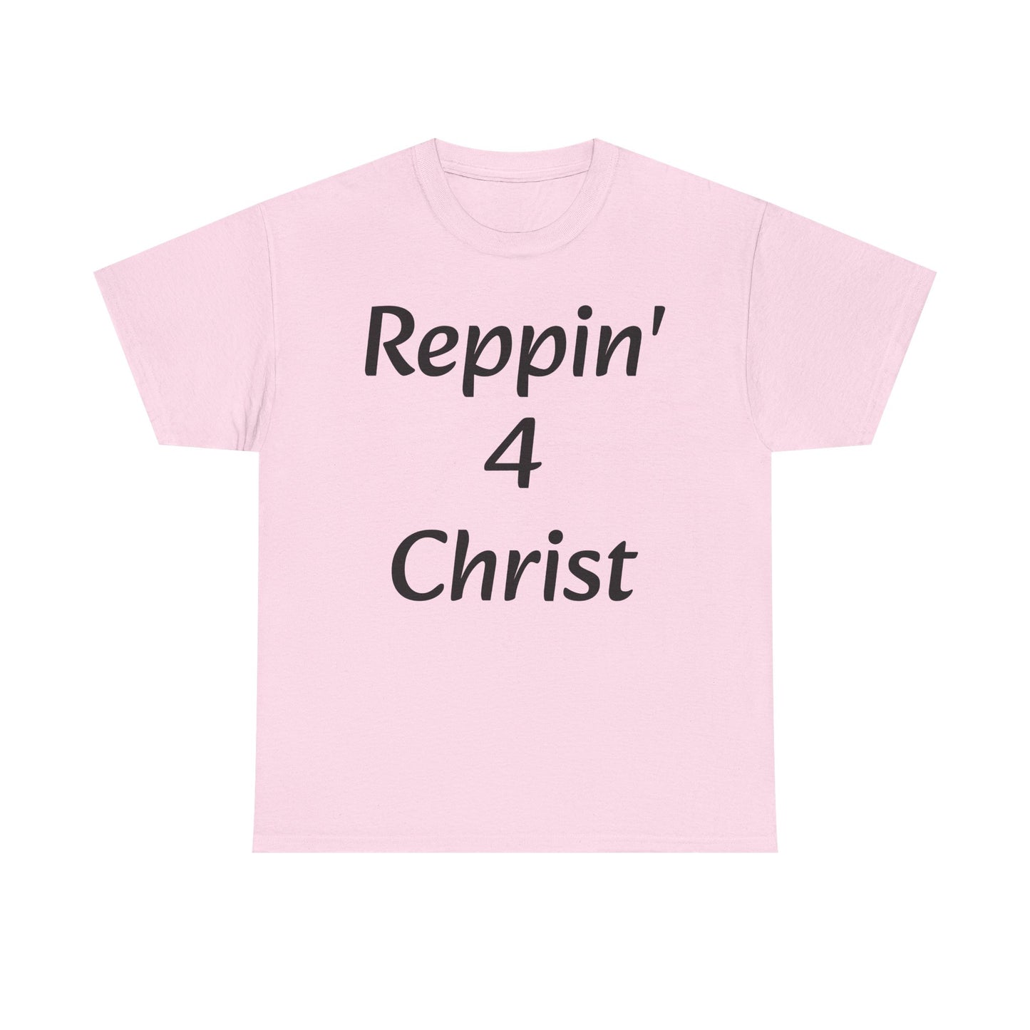 Reppin' 4 Christ Unisex Heavy Cotton Tee | Faith-Based Shirt | Christian Apparel | Bible Verse T-Shirt | Inspirational Gift