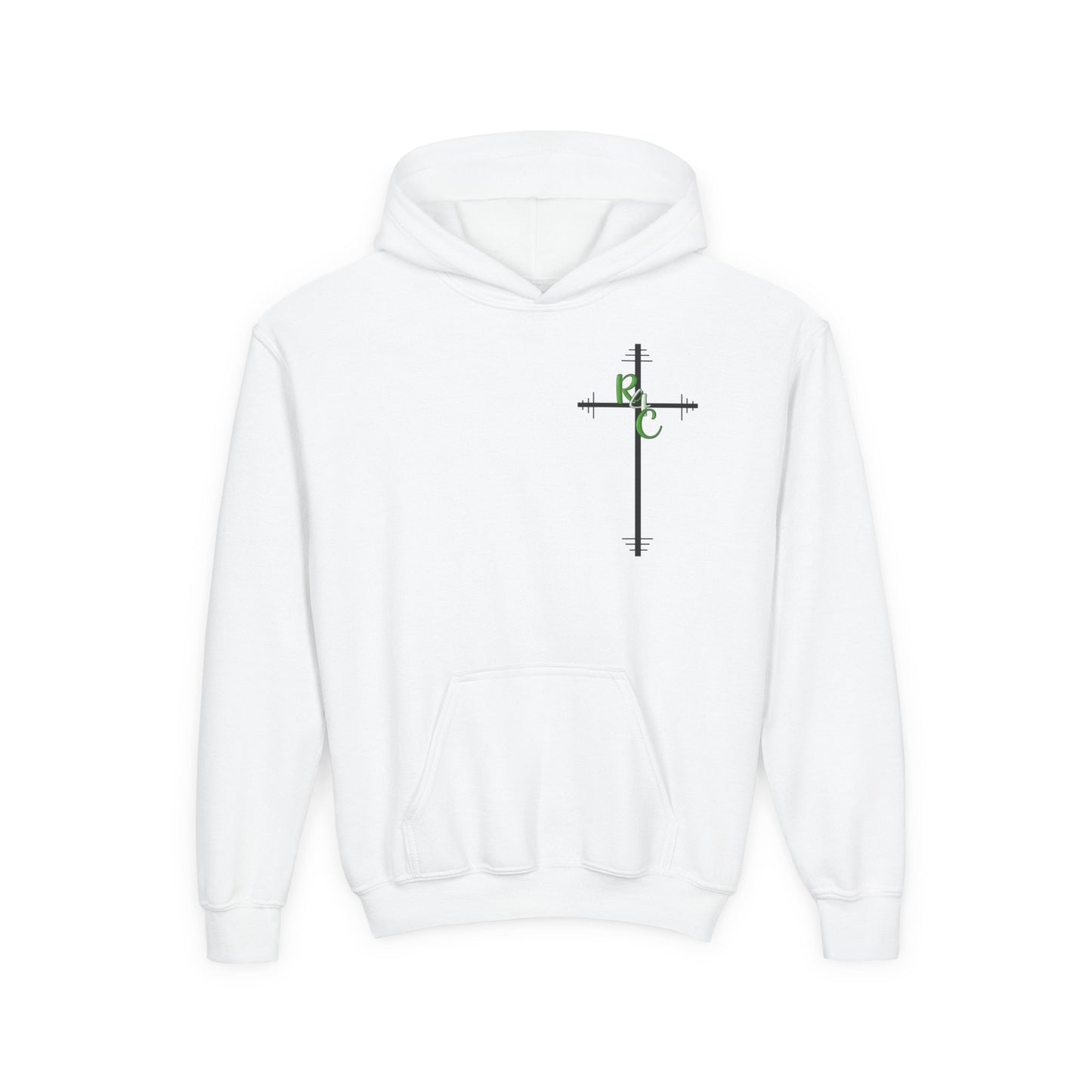 Christian Youth Hooded Sweatshirt, Faith Apparel, Gift for Teens, Inspirational Hoodie, Psalms 28:7 Sweatshirt, Religious Clothing